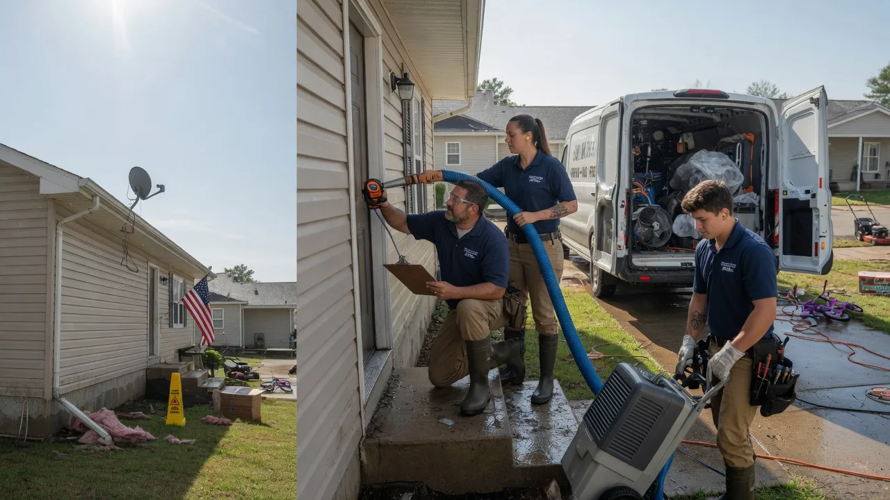 Ceiling Water Damage Restoration in New Sharon, ME near me